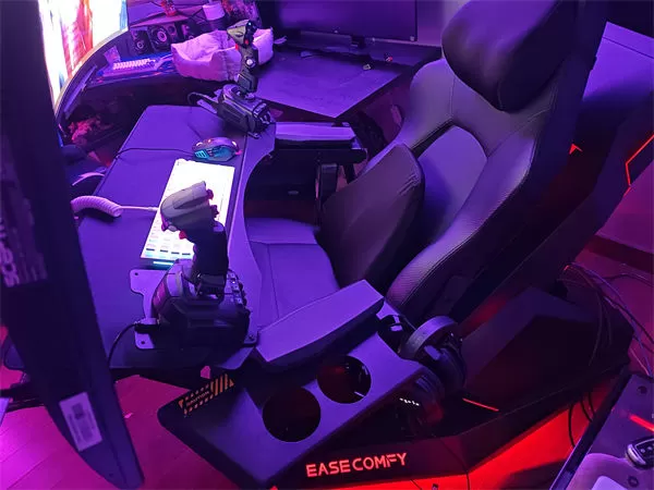 2024 EASE COMFY T2 Throne recline workstation Chair cockpit full functions affordable & adjustable support multi monitors zero gravity chair cockpit